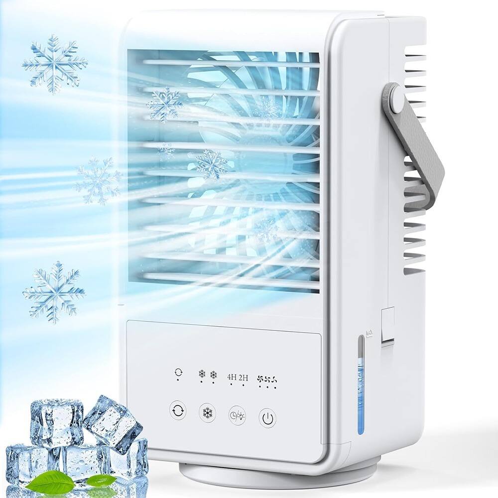RTMB - 4-in-1 portable air conditioner has three speeds, two mist settings - White-6