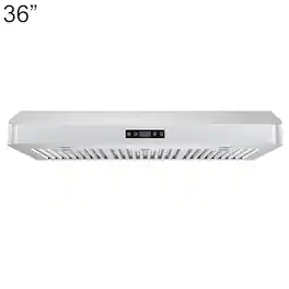 Windster Hoods - 36 inches - Externally Vented - Under cabinet Range Hood - Stainless Steel