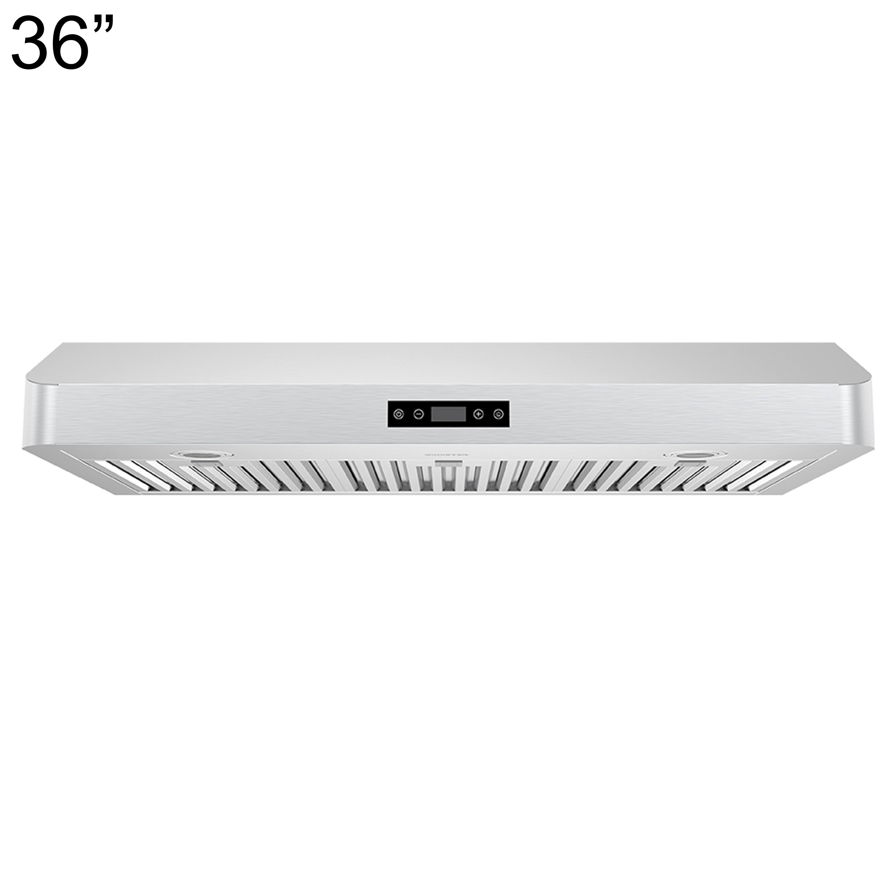 Front. Windster Hoods - 36" High-Performance Suction Under Cabinet Range Hood - Stainless Steel.