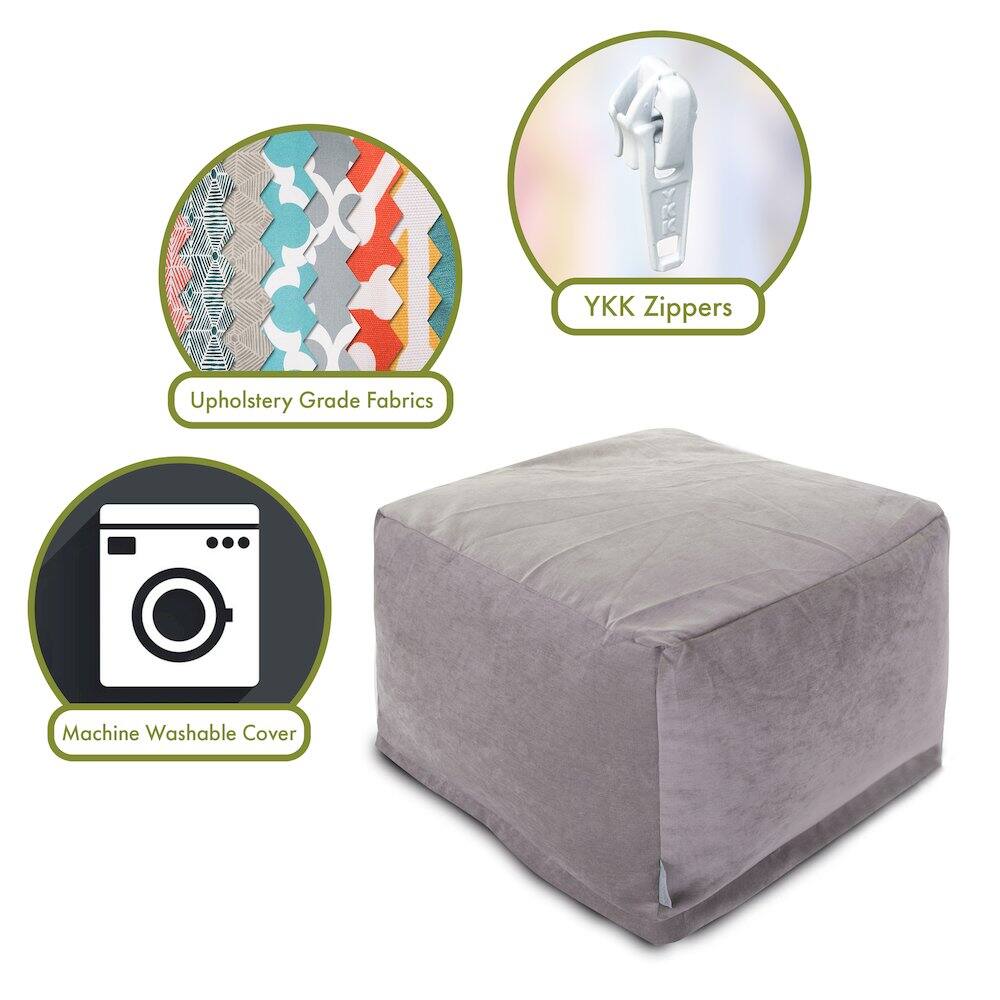 - Upholstery Grade Fabrics
- YKK Zippers
- Machine Washable Cover