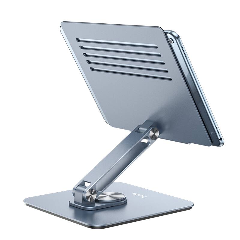 Back. hoco. - Adjustable Rotating Laptop Stand - Metal Grey.