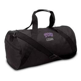 Chad & Jake - TCU Horned Frogs Primary Personalized Duffel Bag - Black