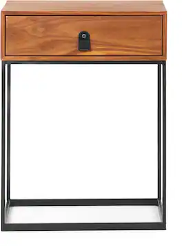 Click Decor - Milo Side Table - Walnut Brown