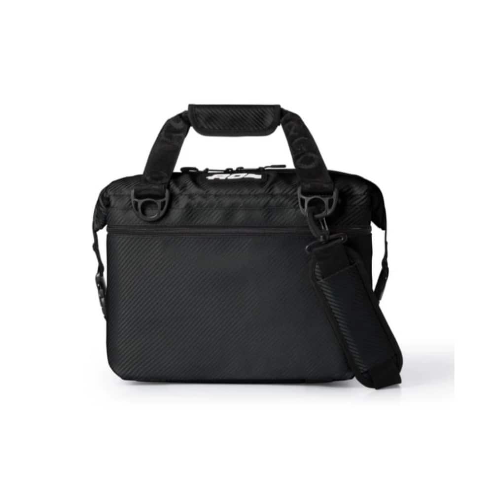 AO Coolers - Carbon Series Leakproof 12 Pack Cooler for Food and Drinks - Black