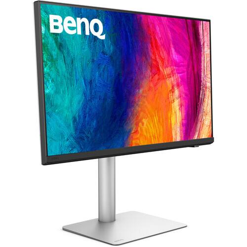 Front. BenQ - PD2730S 27" IPS 5K UHD (5120 x 2880) Designer Monitor, 60 Hz, 5 ms, Thunderbolt 4 Integrated USB Hub & Stereo Speakers - Gray.