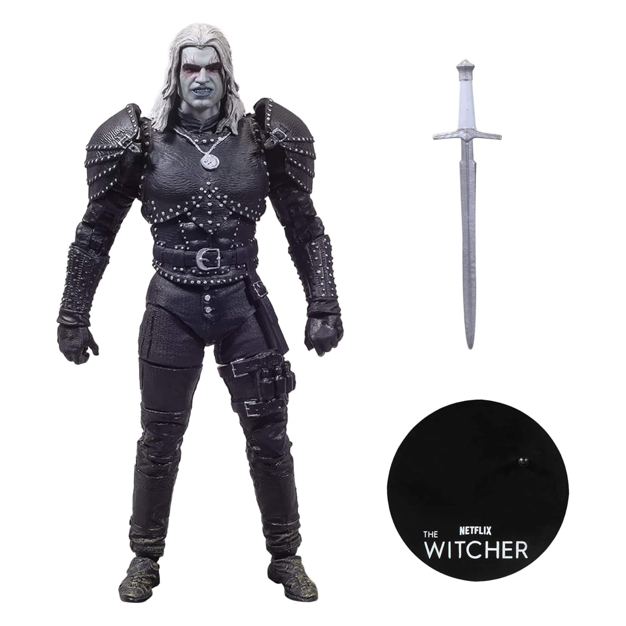 CroJack Capital - The Witcher Netflix 7-Inch Scale Action Figure | Geralt of Rivia in Witcher Mode - Black
