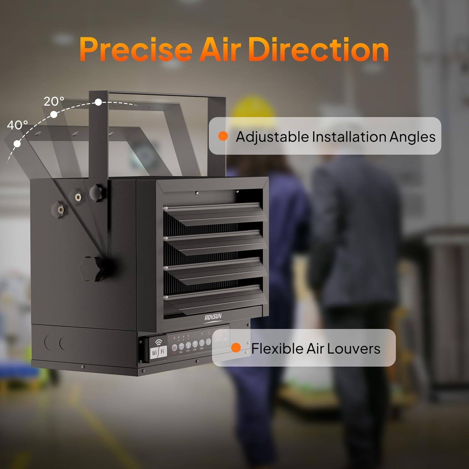 Precise Air Direction

- Adjustable Installation Angles
- Flexible Air Louvers