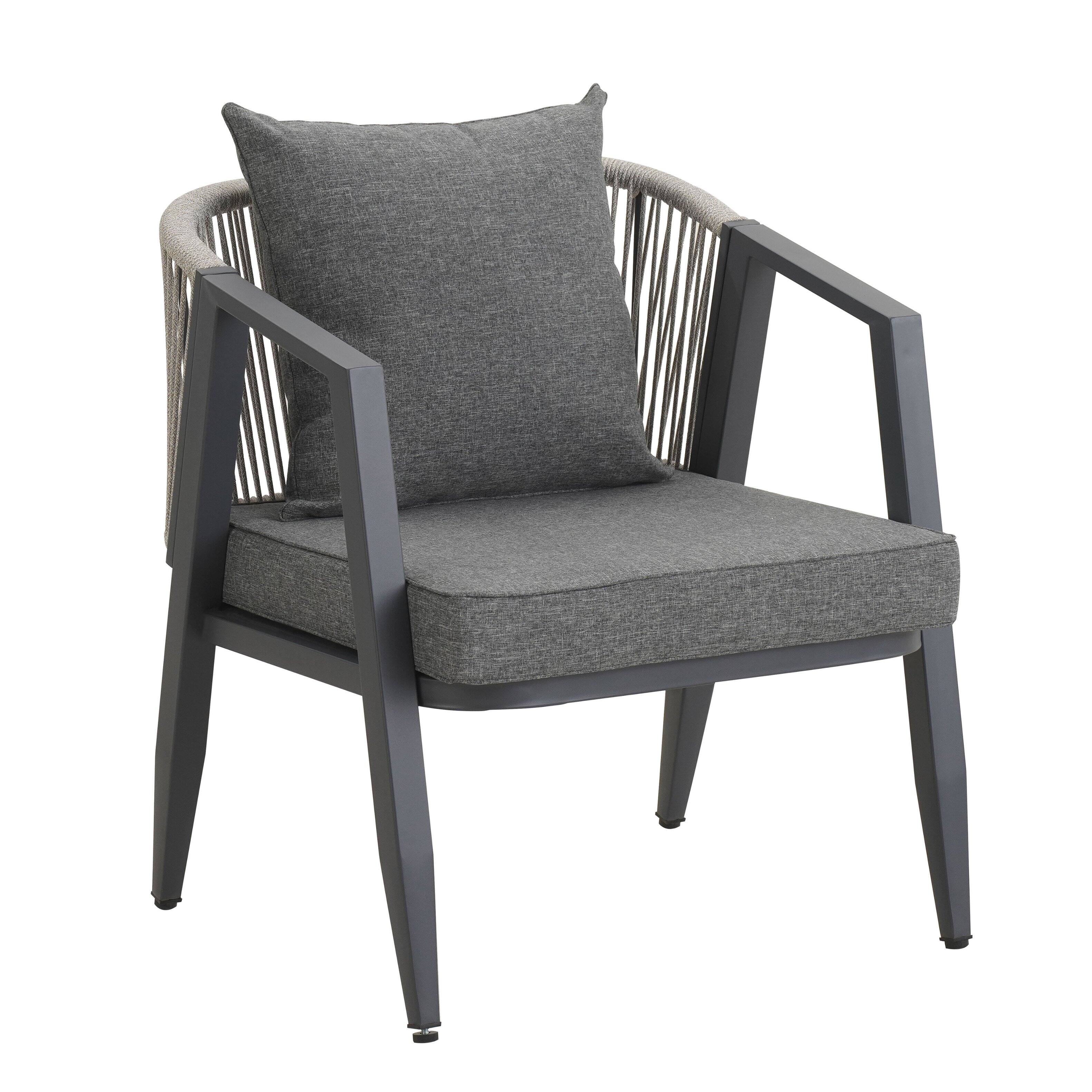 Alt View 9. Siljoy - Durable and Comfortable Outdoor Seating Set,Suitable for Patios, Lawns, and Poolsides  - Gray.