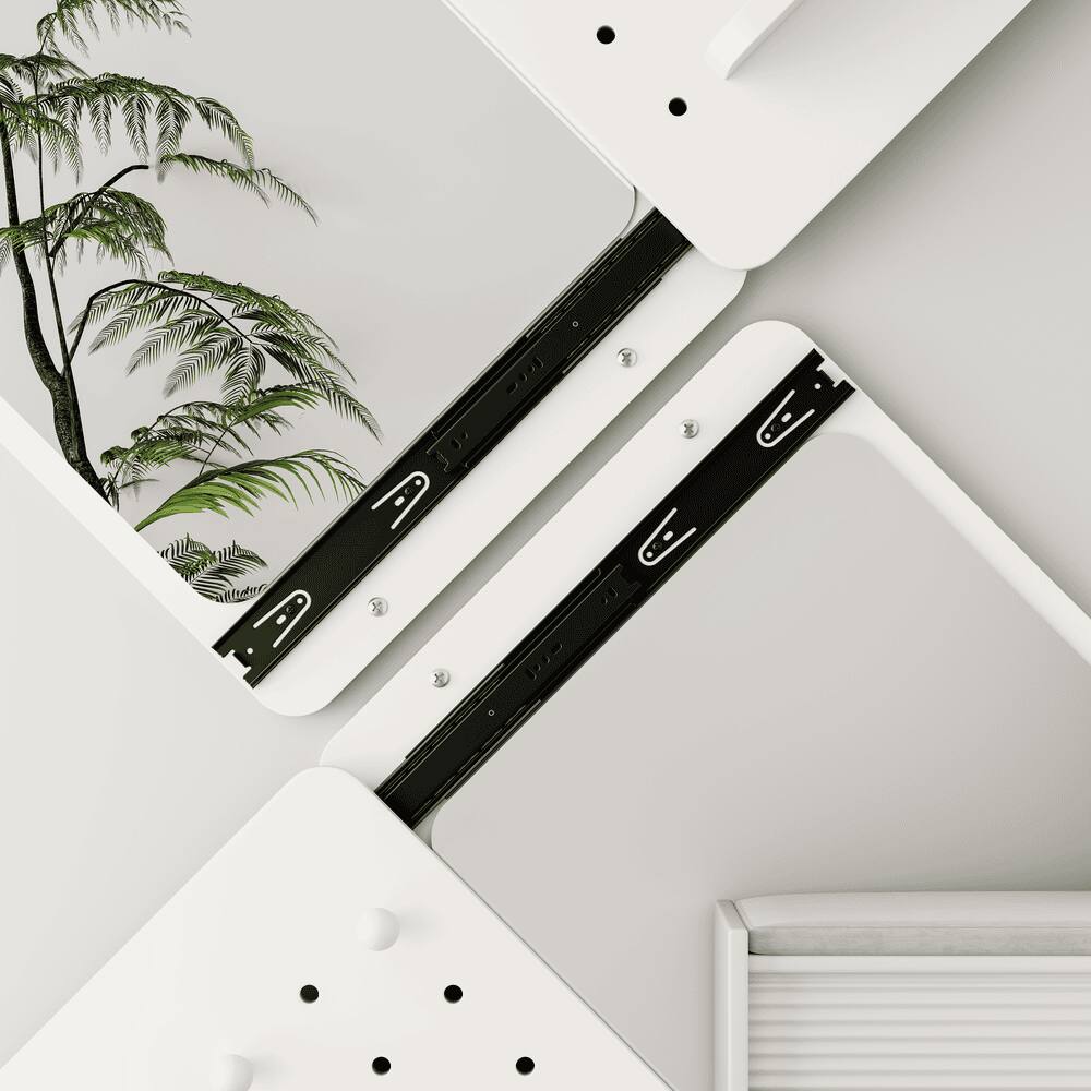 Alt View 5. Kadyn - 47.6"x15.7" Wall-Mounted Full Length Mirror with Shelf & Hook, Practical Decor for Bedroom/Living Room/Entrance, White.