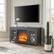 Alt View Zoom 1. Camden&Wells - Colton Log Fireplace TV Stand for Most TVs up to 55" - Charcoal Gray.