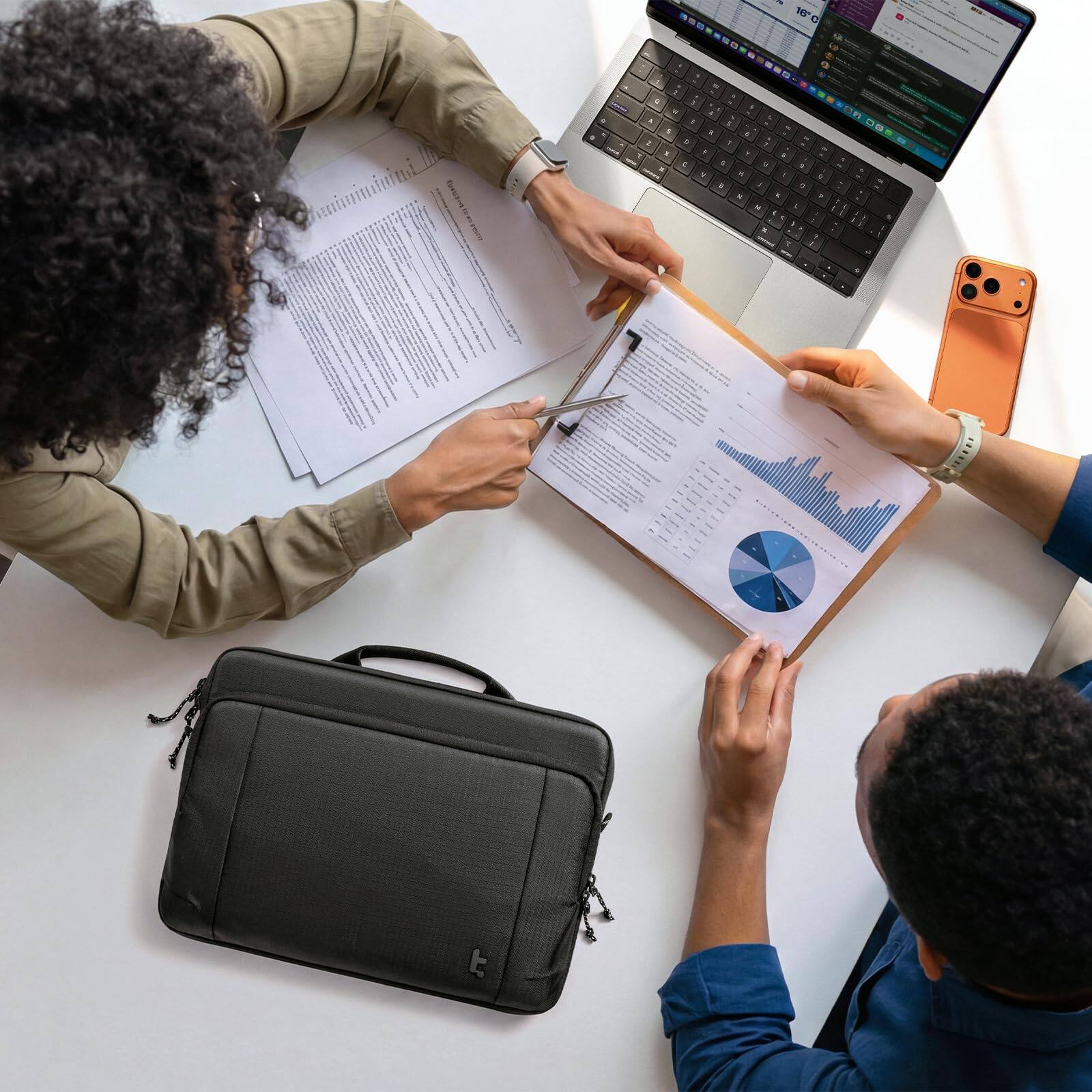 Alt View 6. tomtoc - Essence-A34 360° Protective Laptop Case Sleeve for 16-inch MacBook Pro M5 (A3428 A3429)/M4/M3/M2/M1 Pro/Max 2026-2019 - Black.