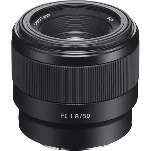 Sony - FE 50mm 1.8 Lens (Black) SEL50F18F - Black price history on PriceWatchPro