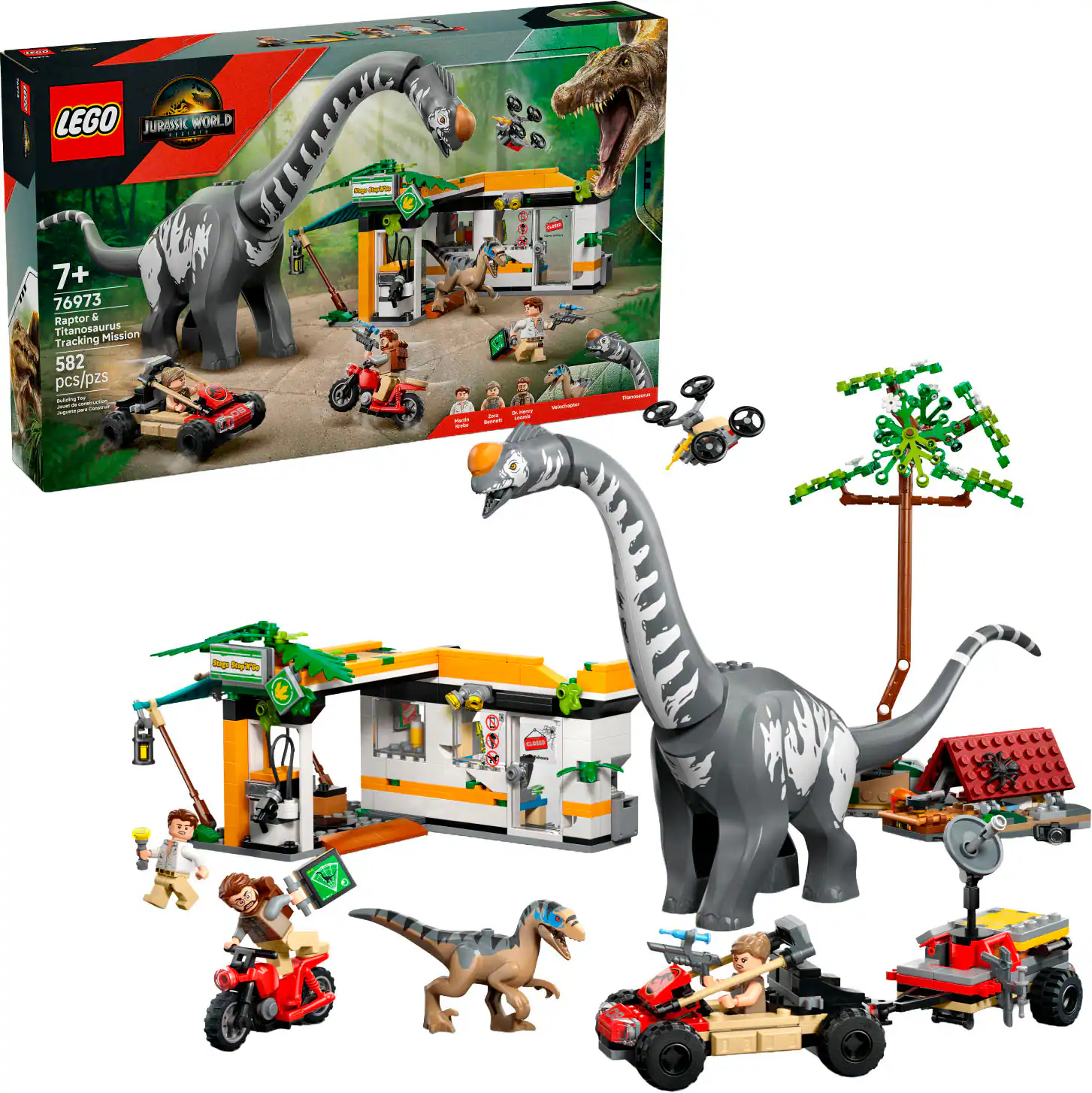 LEGO - Jurassic World Raptor & Titanosaurus Tracking Mission 76973