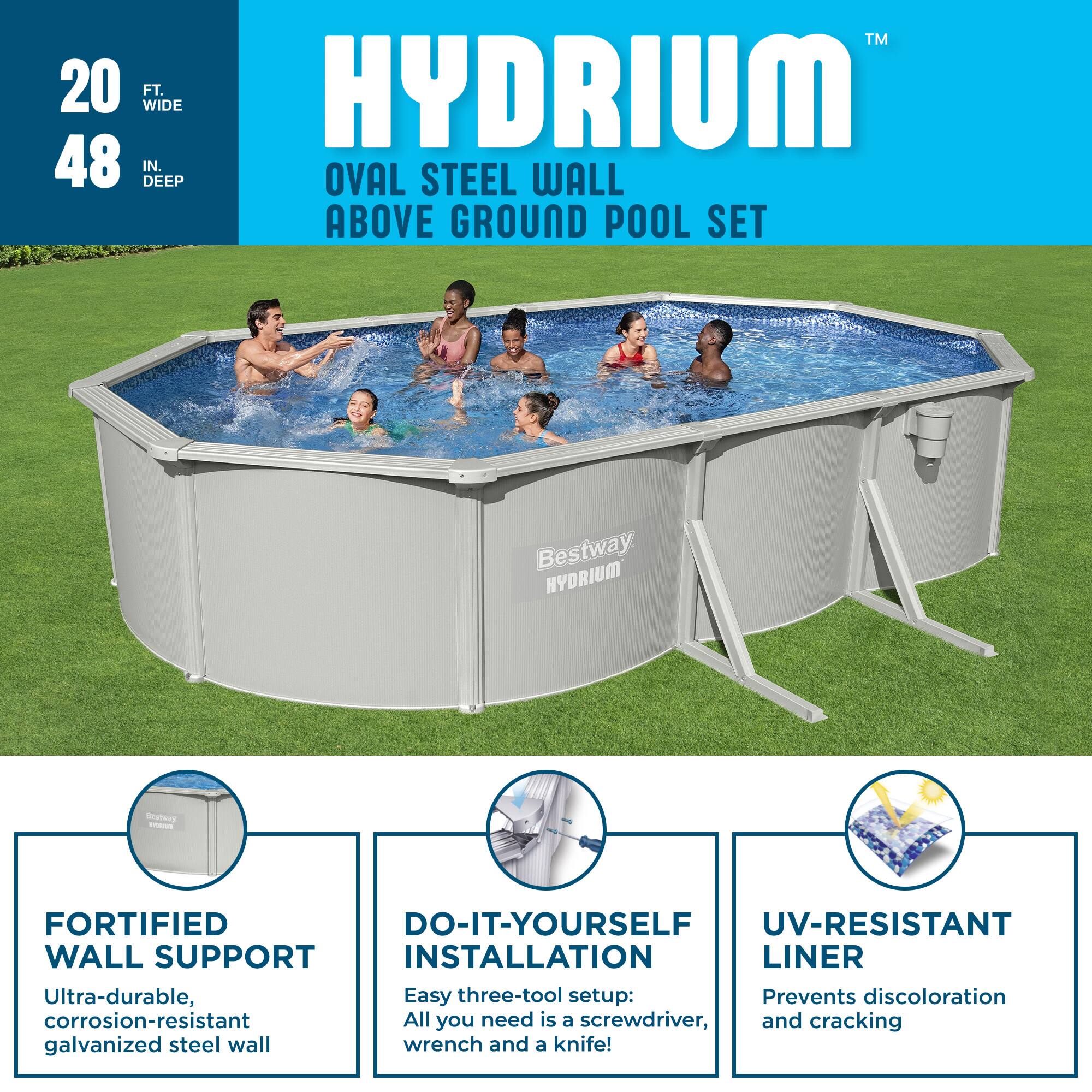 bestway-hydrium-20-x-12-x-48-steel-wall-oval-above-ground-swimming