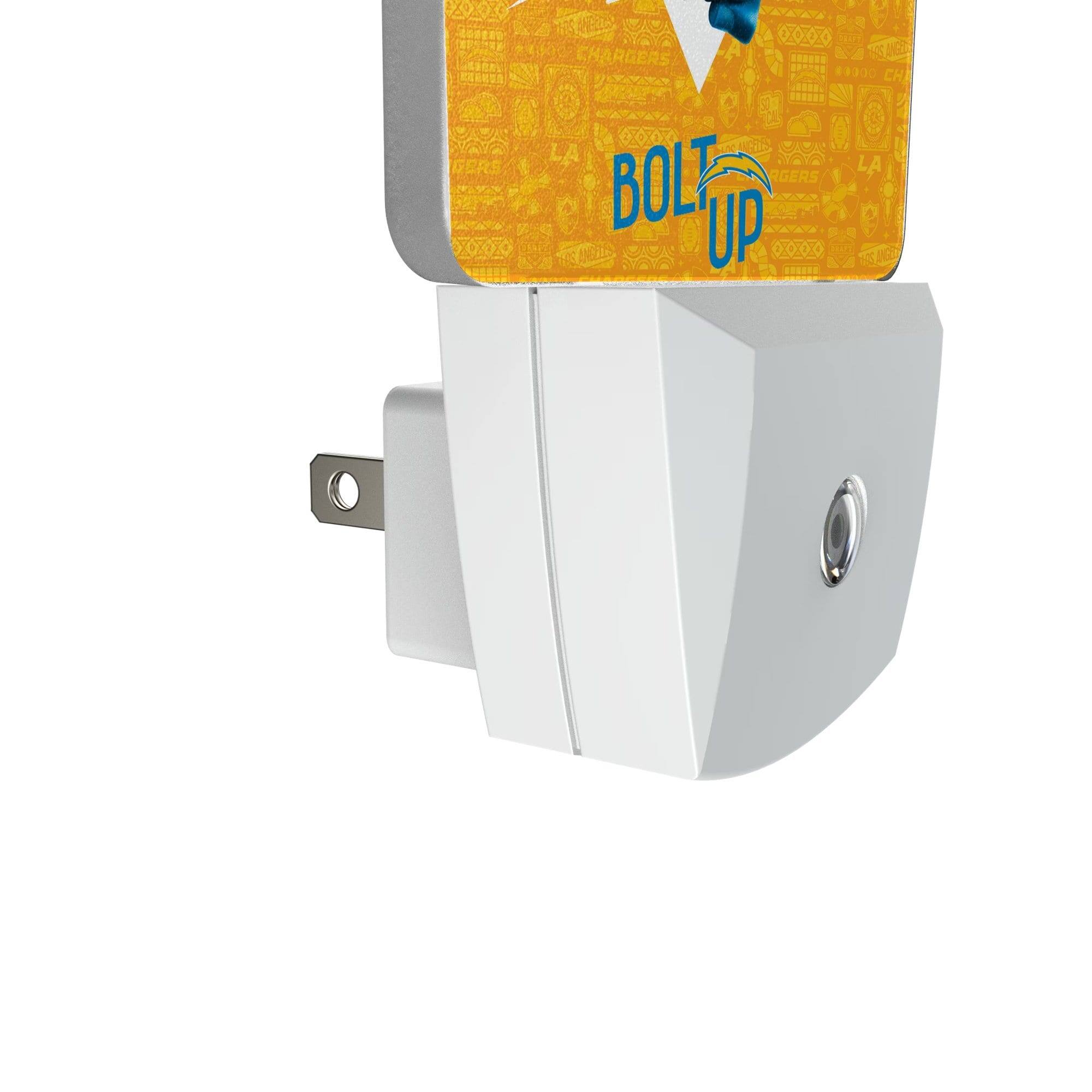 Alt View 2. Keyscaper - Los Angeles Chargers 2024 Illustrated Limited Edition Nightlight Two-Pack - Multicolor.