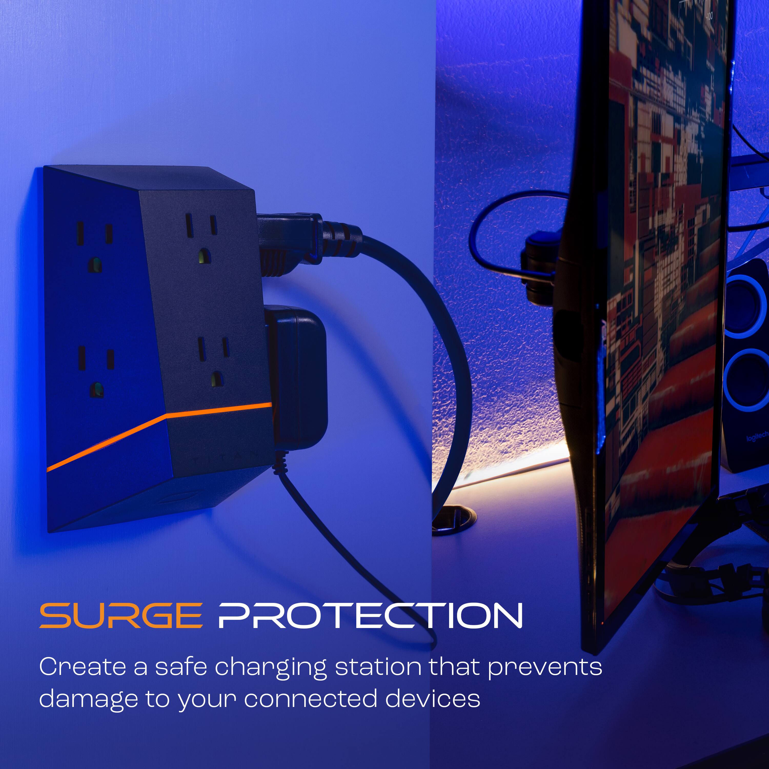 Surge Protection: Create a safe changing station that prevents damage to your connected devices.