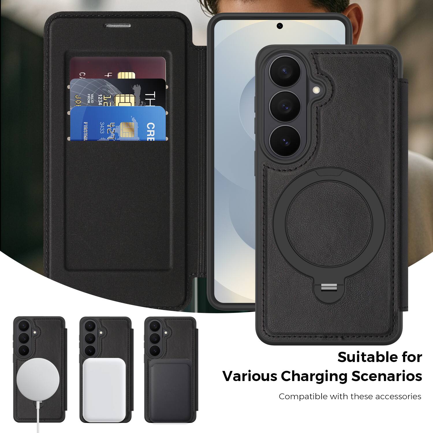 Suitable for Various Charging Scenarios  
Compatible with these accessories