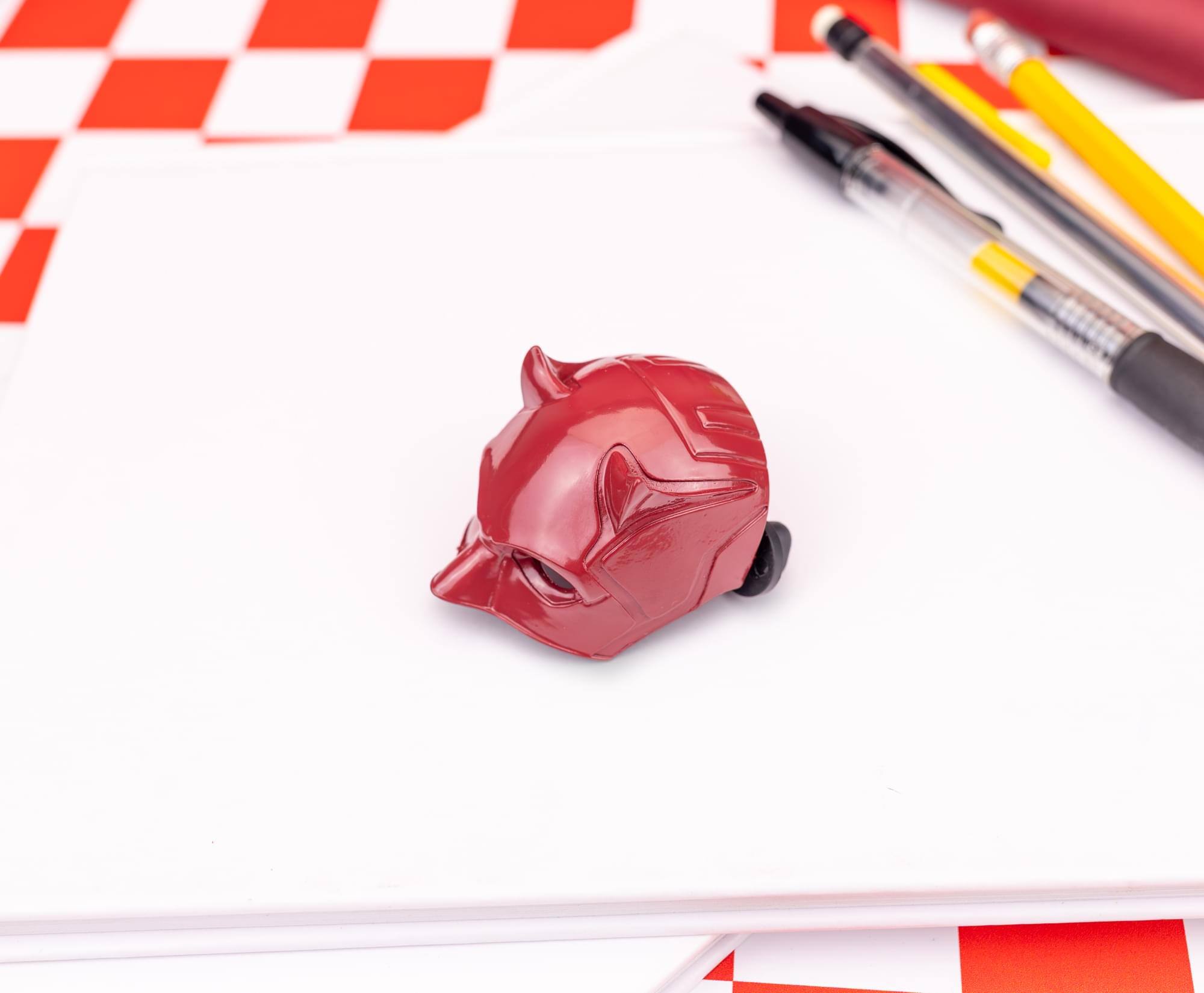Alt View 4. Marvel - Marvel Daredevil: Born Again Mask 3D Enamel Pin - Multi-Colored.