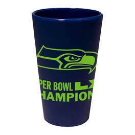 WinCraft - Seattle Seahawks Super Bowl LX Champions 16oz. Silicone Pint Glass - Multicolor