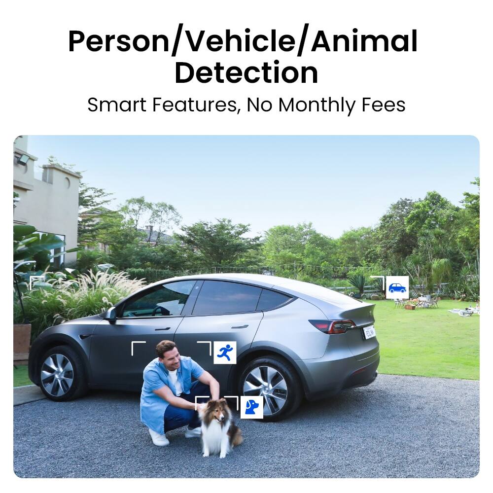 Person/Vehicle/Animal Detection  
Smart Features, No Monthly Fees