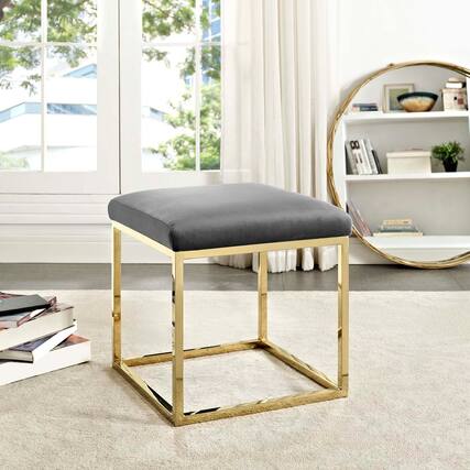 Front. Modway - Anticipate Ottoman by Modway - EEI-2849-GLD-GRY.