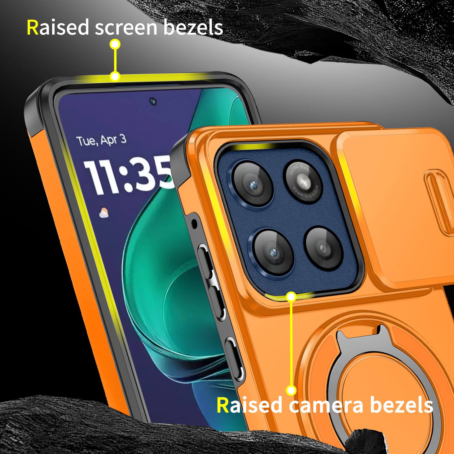 Raised screen bezels  
Tue, Apr 3 11:35  
Raised camera bezels