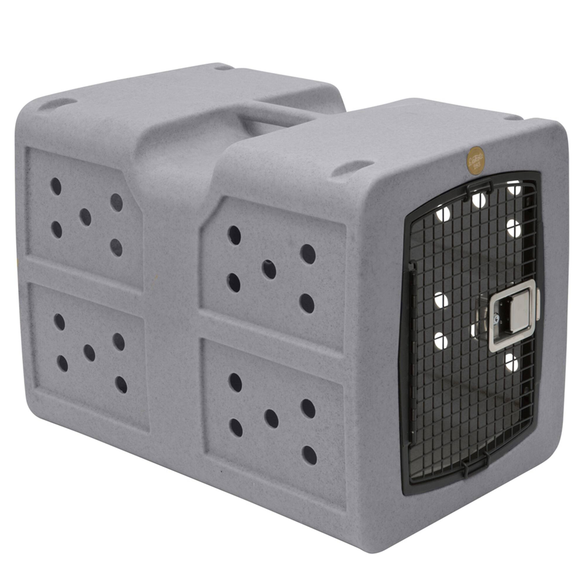 Front. Dakota 283 - Dakota283 G3 High-Security Polyethylene Framed Door Kennel, Large, Dark Granite.