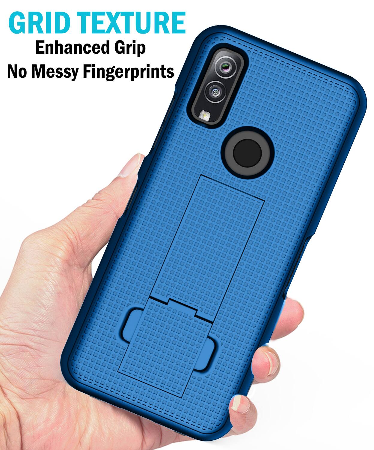 GRID TEXTURE  
Enhanced Grip  
No Messy Fingerprints