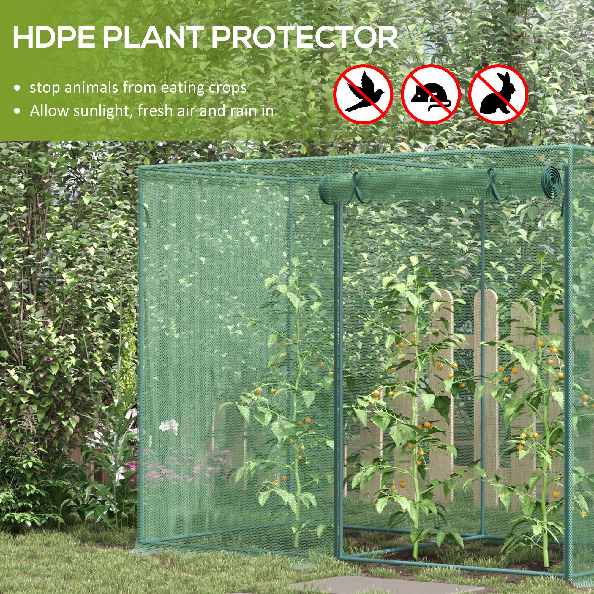 HDPE PLANT PROTECTOR

- stop animals from eating crops
- Allow sunlight, fresh air and rain in