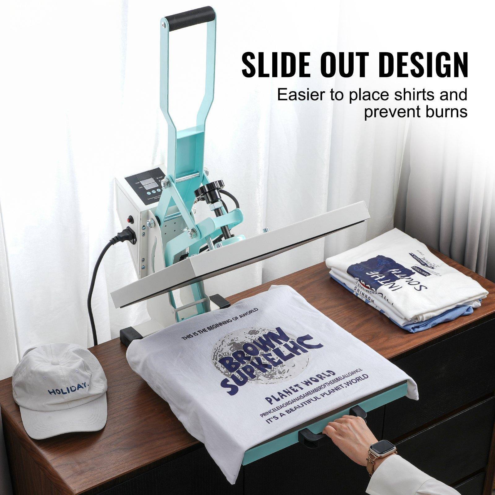 SLIDE OUT DESIGN  
Easier to place shirts and prevent burns  

THIS IS THE BEGINNING OF A BROWN  
PLANET WORLD  
IT'S A BEAUTIFUL PLANET, WORLD  

HOLIDAY