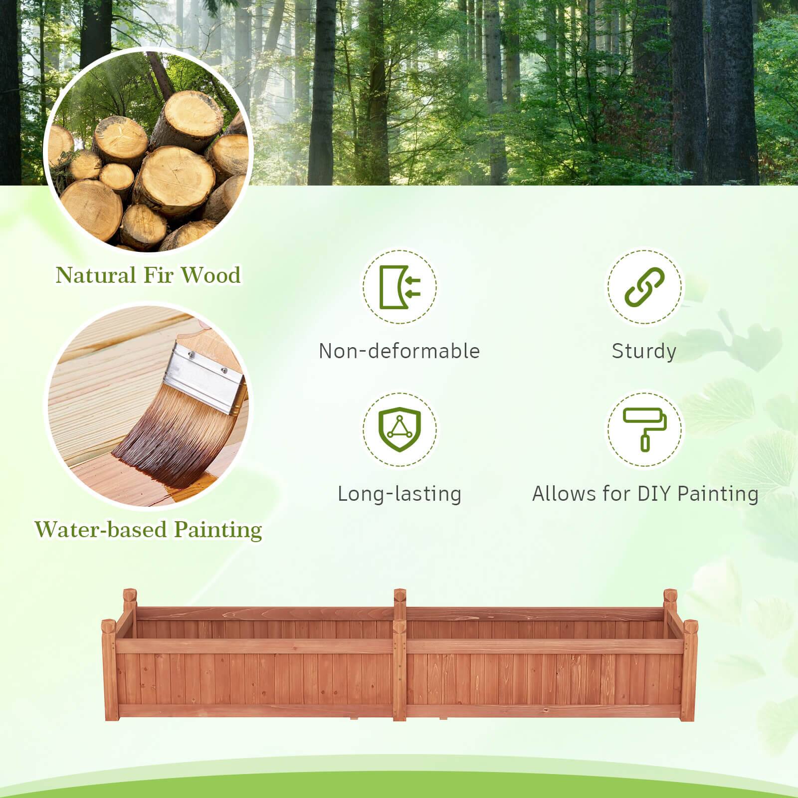 Natural Fir Wood  
Non-deformable  
Sturdy  
Water-based Painting  
Long-lasting  
Allows for DIY Painting