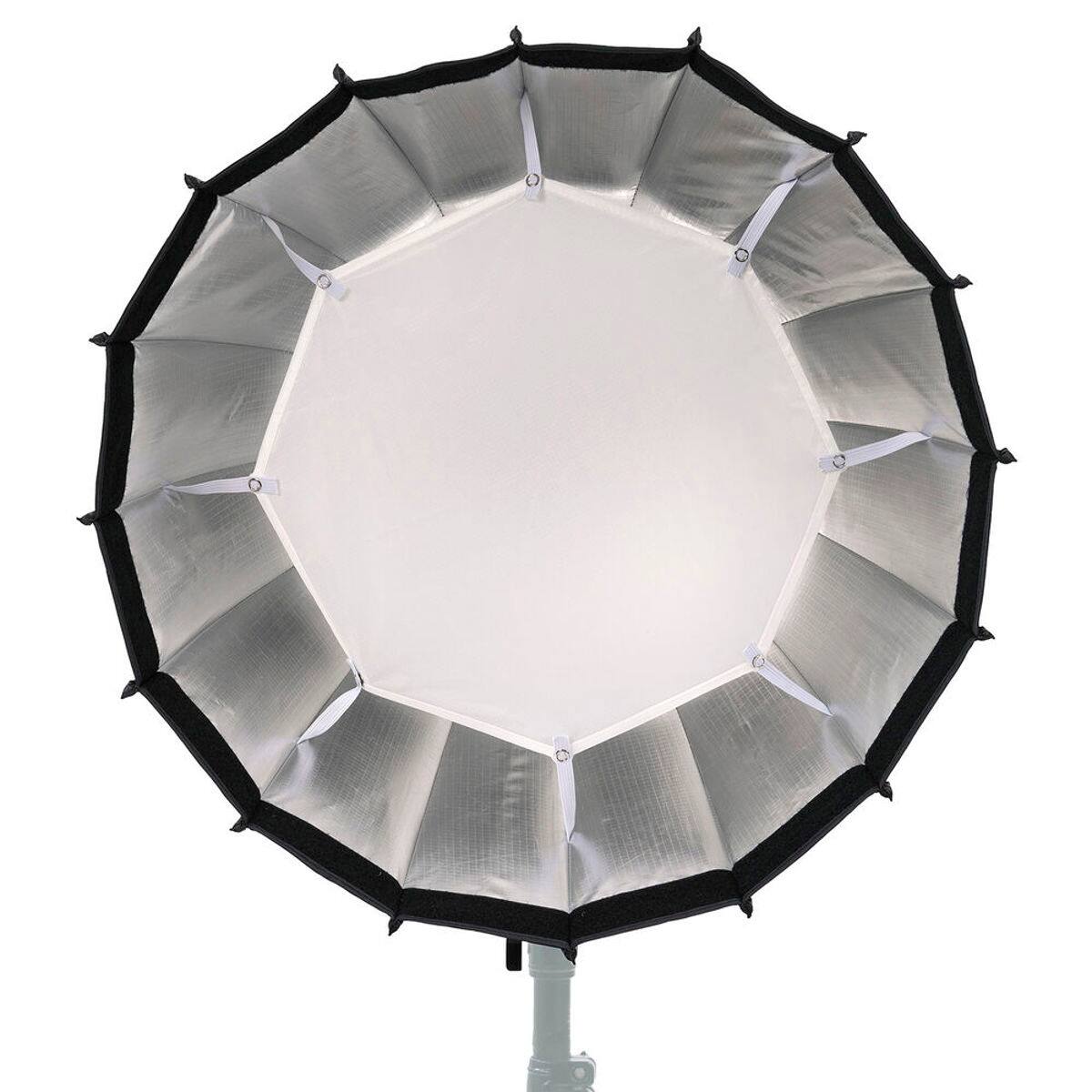 Alt View 2. Ikarao - Ikan SB-24 24" Softbox for HF150 & SFB150 LED Fresnel Lights.