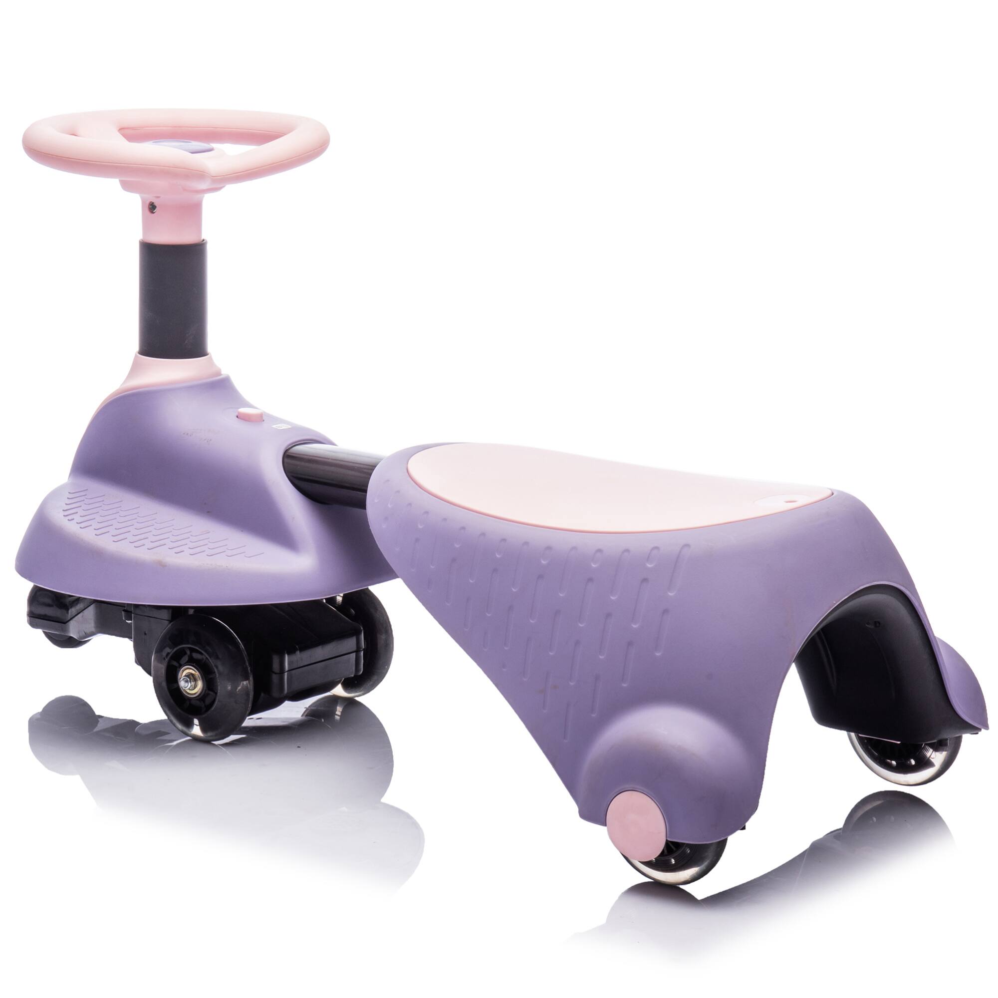 Alt View 10. ELEMENT ACE - Electric Ride-On Car for Kids with Bluetooth, Flashing Wheels, and Adjustable Seat for Ages 3 and Up - Purple.
