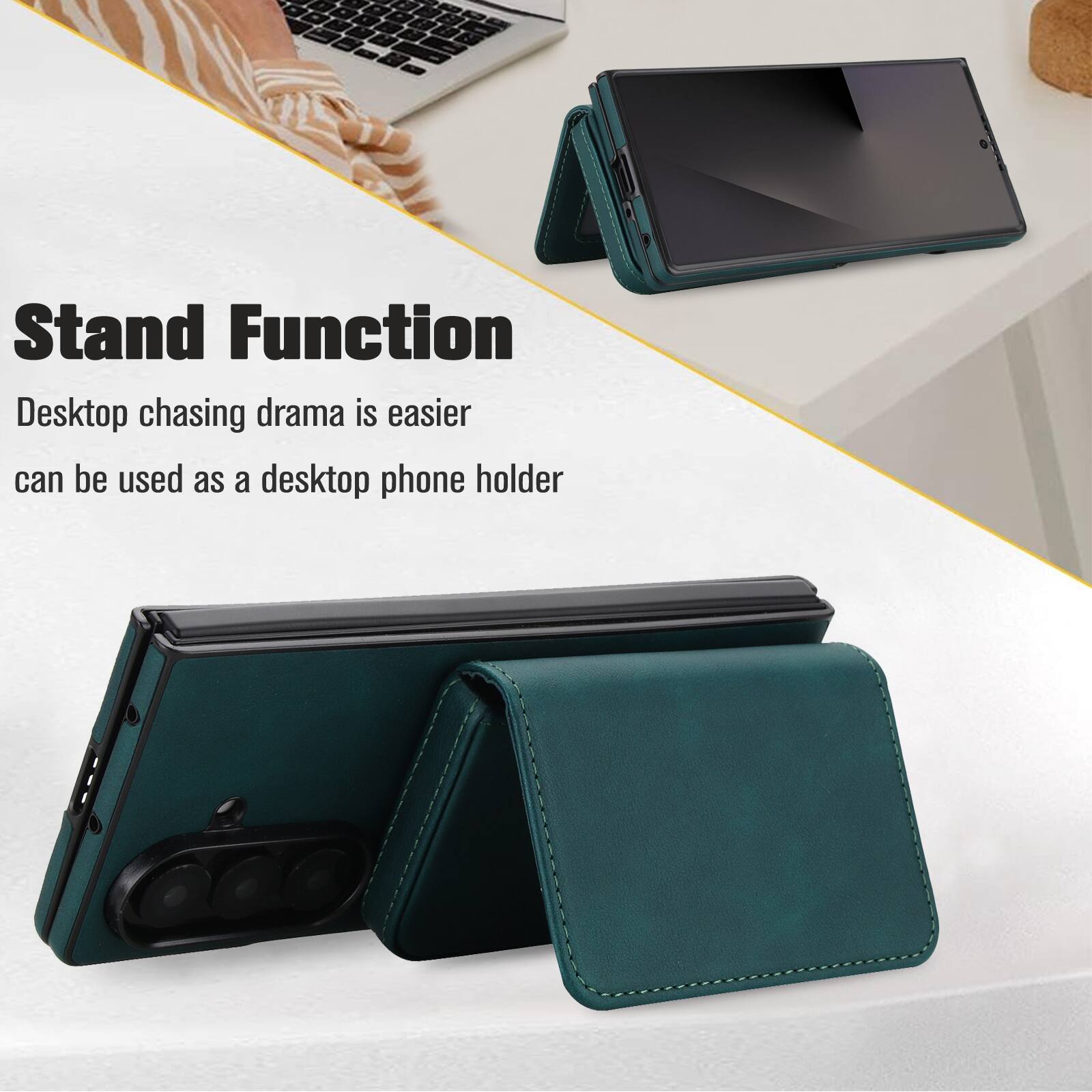Stand Function  
Desktop chasing drama is easier  
can be used as a desktop phone holder