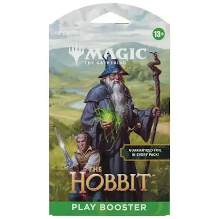 14 CARDS
13+
MAGIC THE GATHERING
GUARANTEED FOIL IN EVERY PACK!
THE HOBBIT PLAY BOOSTER
