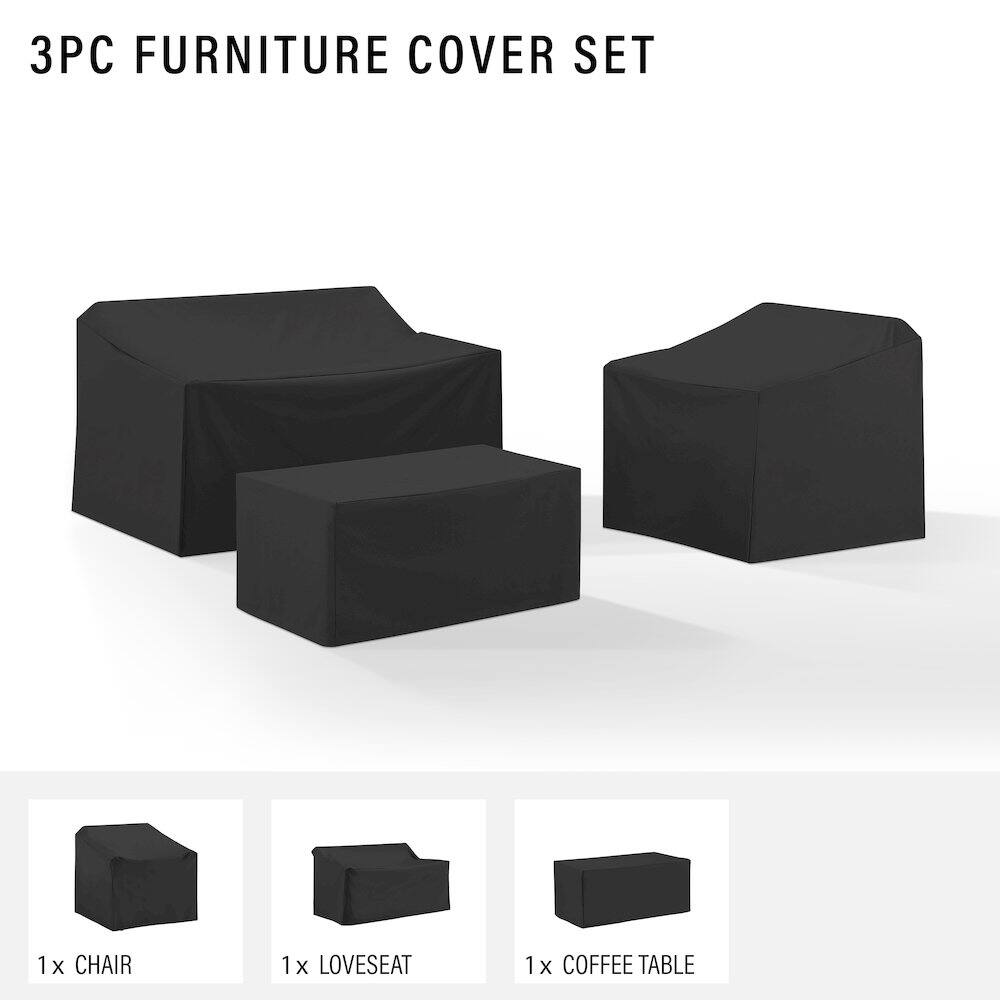 3PC FURNITURE COVER SET

1x CHAIR
1x LOVESEAT
1x COFFEE TABLE