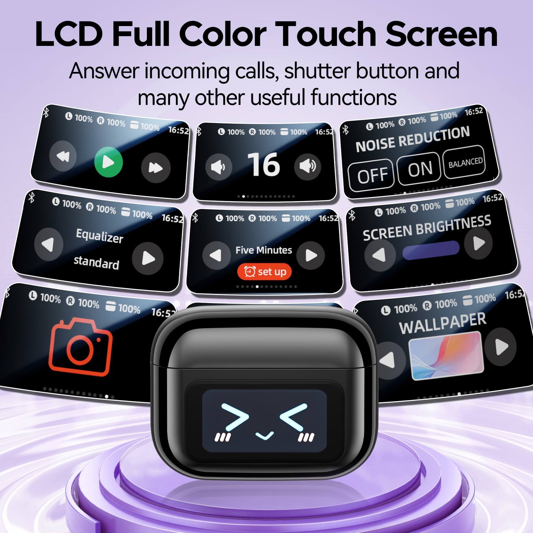 LCD Full Color Touch Screen  
Answer incoming calls, shutter button and many other useful functions  

- 100% 100% 100% 16:52  
- 100% 100% 100% 16:52  
- 100% 100% 100% 16:52  
- 100% 100% 100% 16:52  
- 100% 100% 100% 16:52  
- 100% 100% 100% 16:52  
- 100% 100% 100% 16:52  
- 100% 100% 100% 16:52  
- 100% 100% 100% 16:52  
- 100% 100% 100% 16:52  
- 100% 1