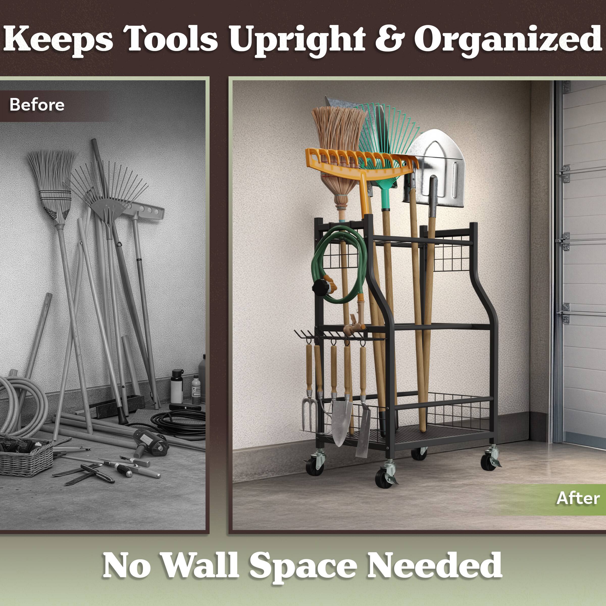 Keeps Tools Upright & Organized

Before

After

No Wall Space Needed