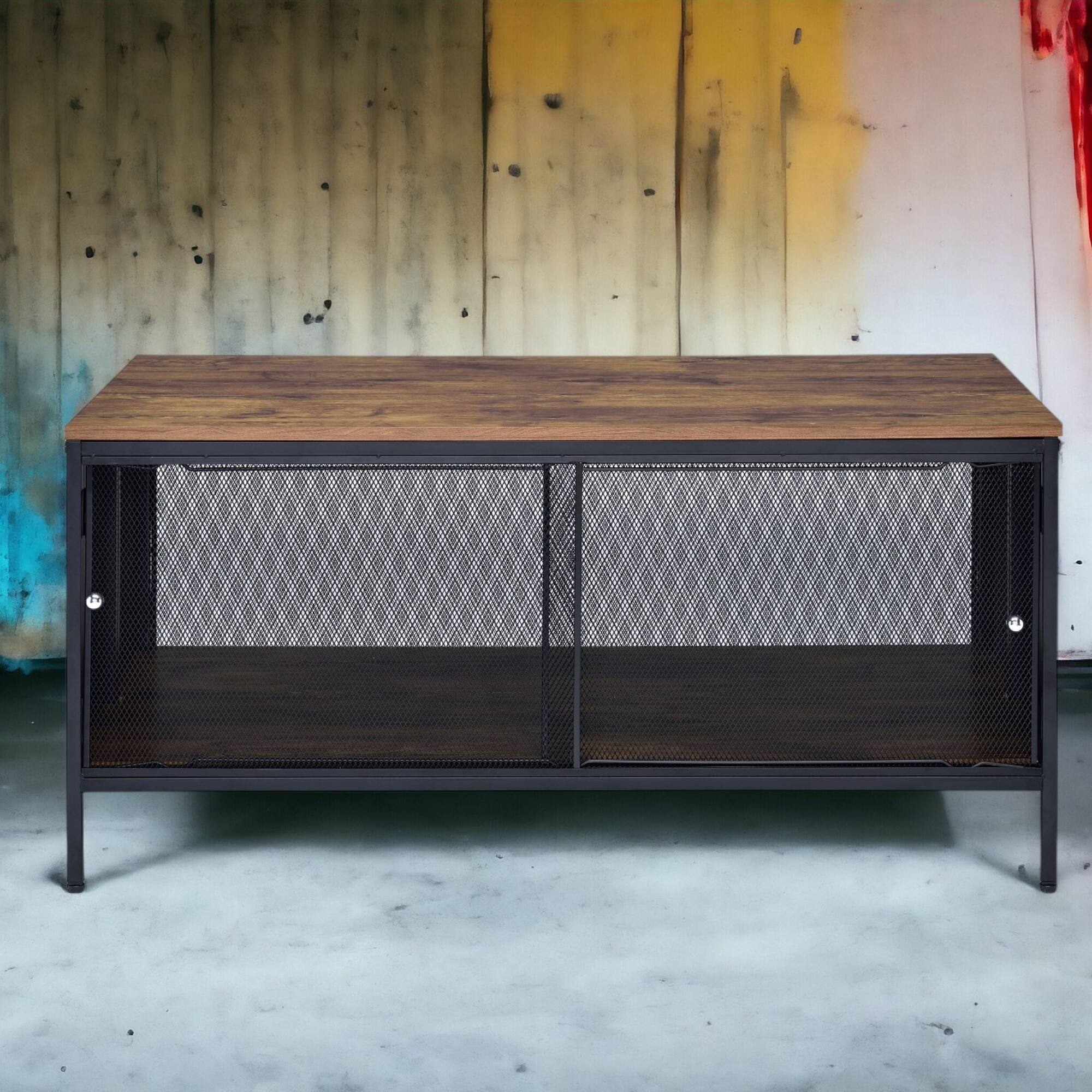 Alt View 5. GOODSILO - Antique Oak and Black Finish Foldable Coffee Table with Storage Compartment for Living Room Decor - Black+Oak.