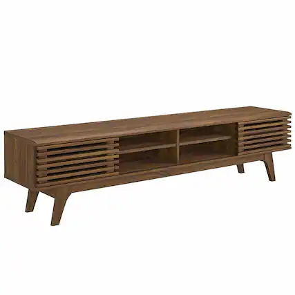 Front. Modway - Render 70" Entertainment Center TV Stand by Modway - Walnut Walnut.