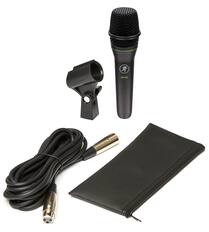 Front. Mackie - EM-89D Cardioid Dynamic Vocal Microphone, Handheld Design with Microphone Clip, Cable, and Carrying Pouch, Road-Ready.