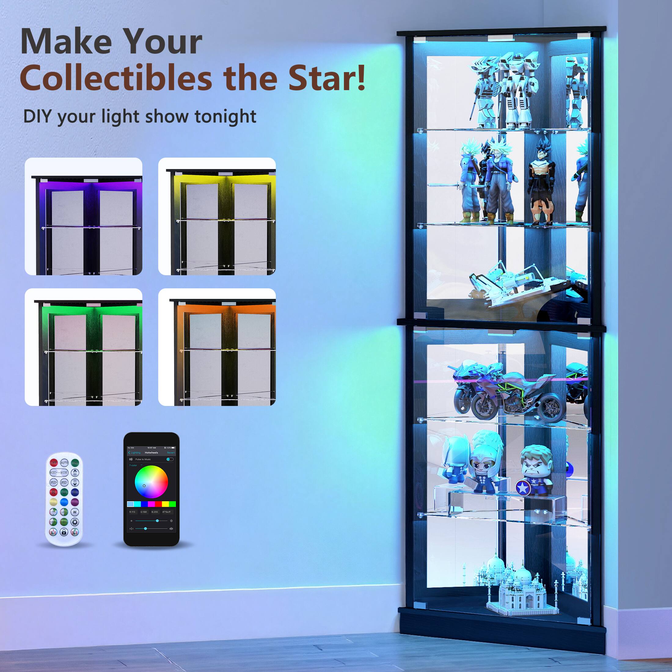 Make Your Collectibles the Star!  
DIY your light show tonight