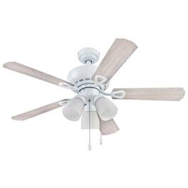 Portage Bay - Miller Park Ceiling Fan w/ Reversible Blades, 44" - Brushed Nickel