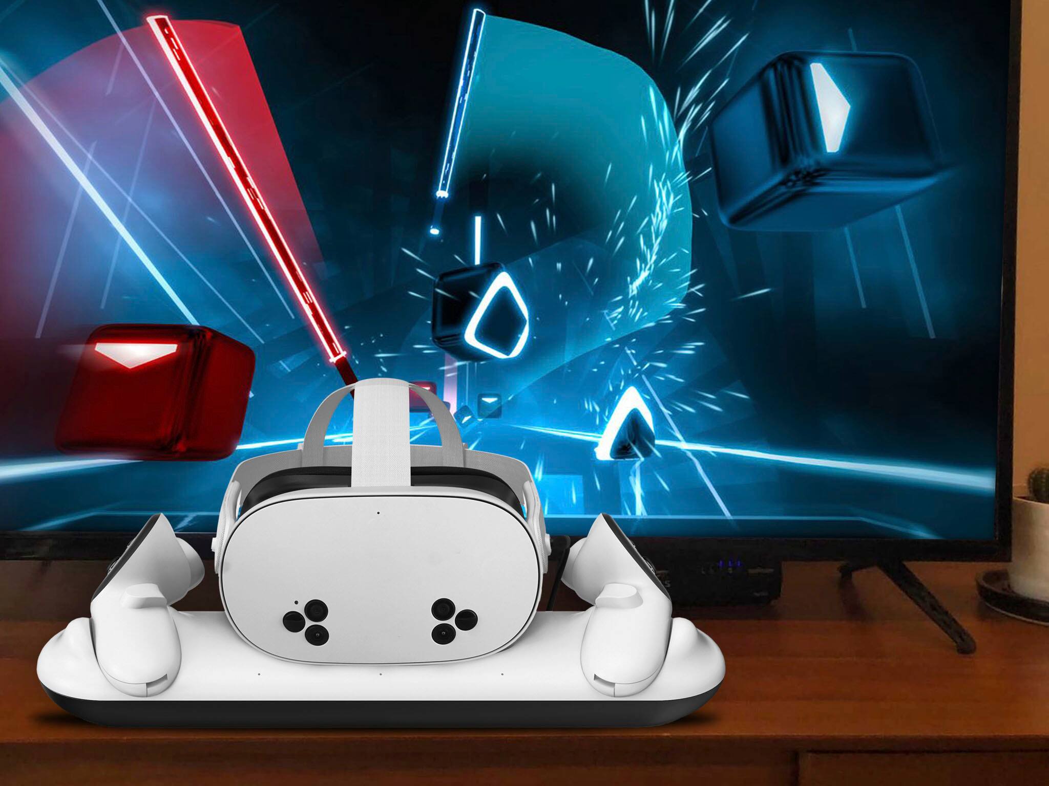 Alt View 5. Insignia™ - Charge Station for Meta Quest 3 and 3S - White.