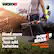 WORX C MIGA I D - 1 A 2 Gd ESSUGL JDIW 40V LBAF
Need more power? Just add batteries
POWER SHAR™ expandable power