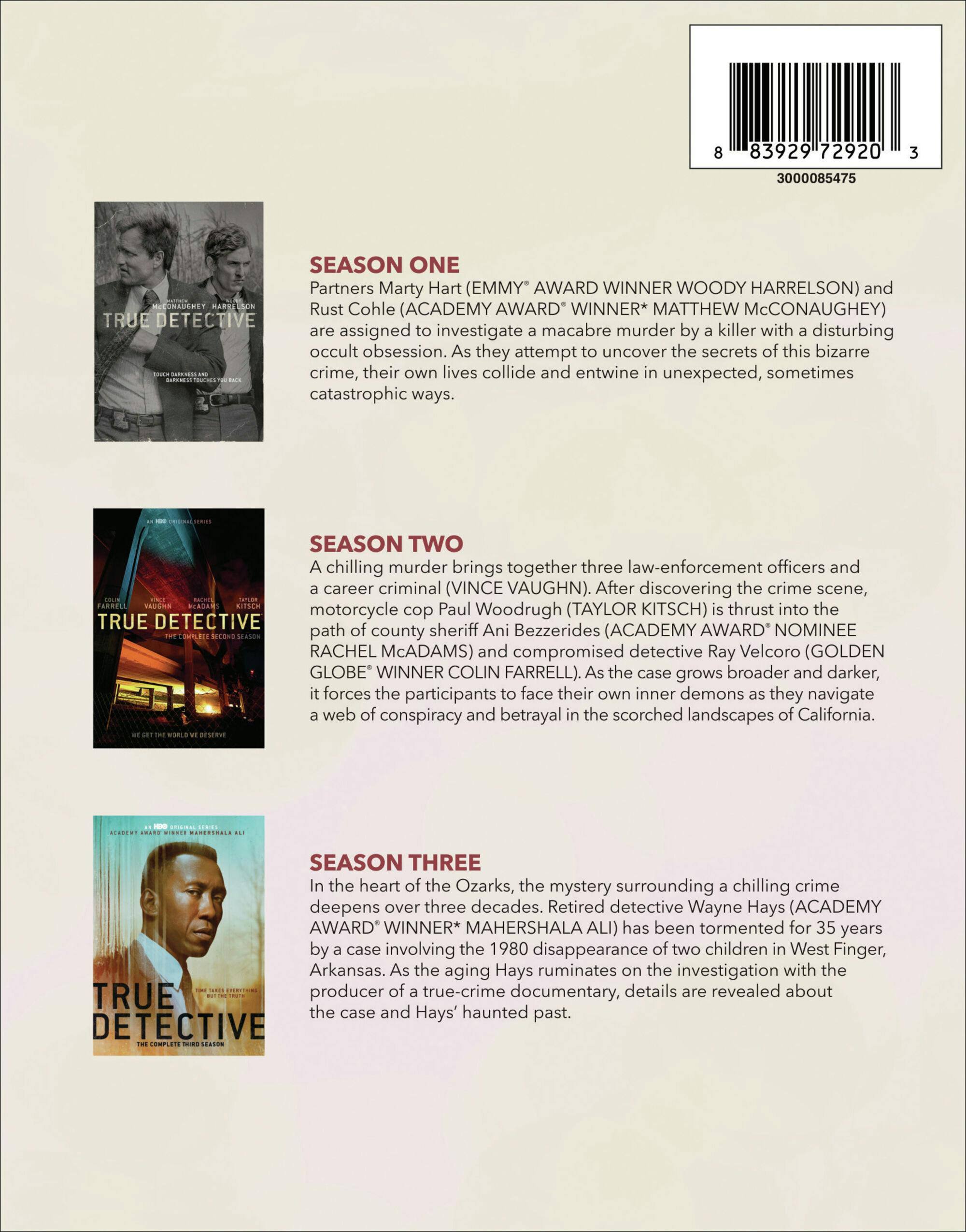 Angle. True Detective: The Complete Seasons 1-3 (Box Set) [Blu-ray].