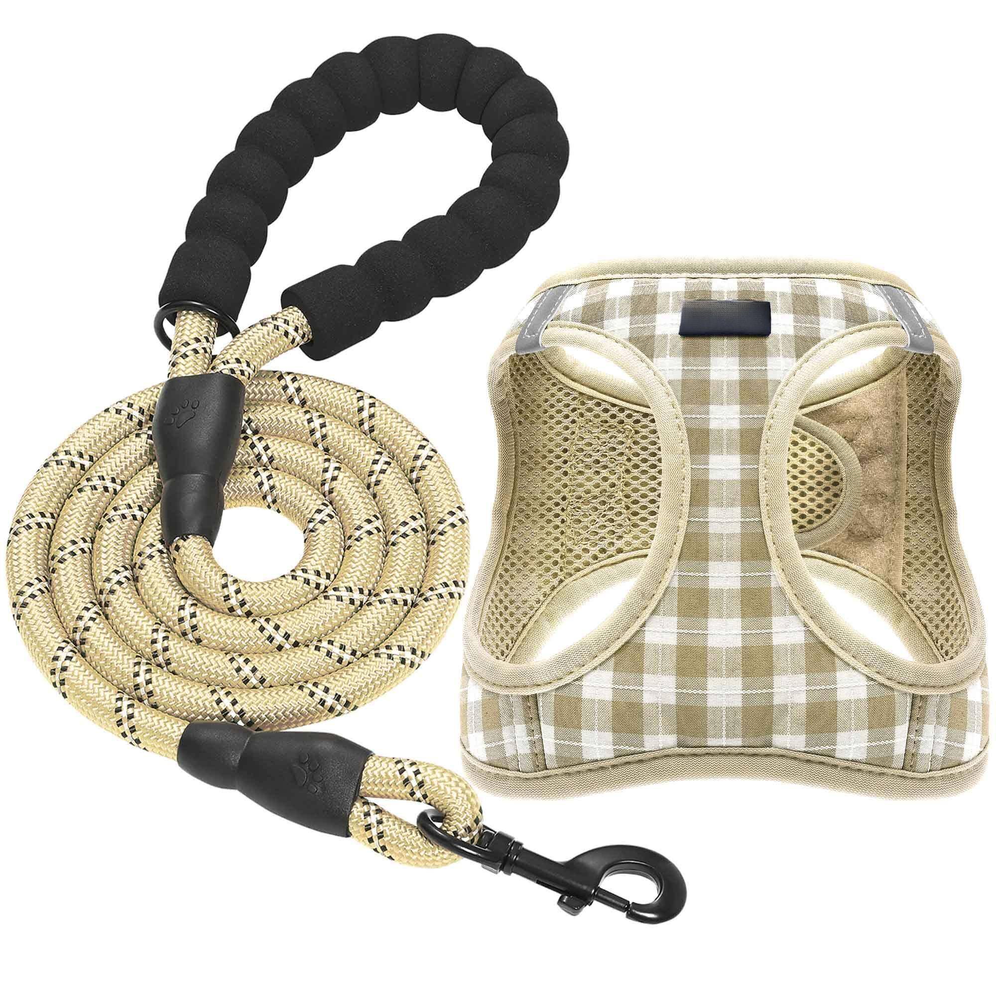 Beige Checkered-L (Chest 17''-20'', Weight 14-19