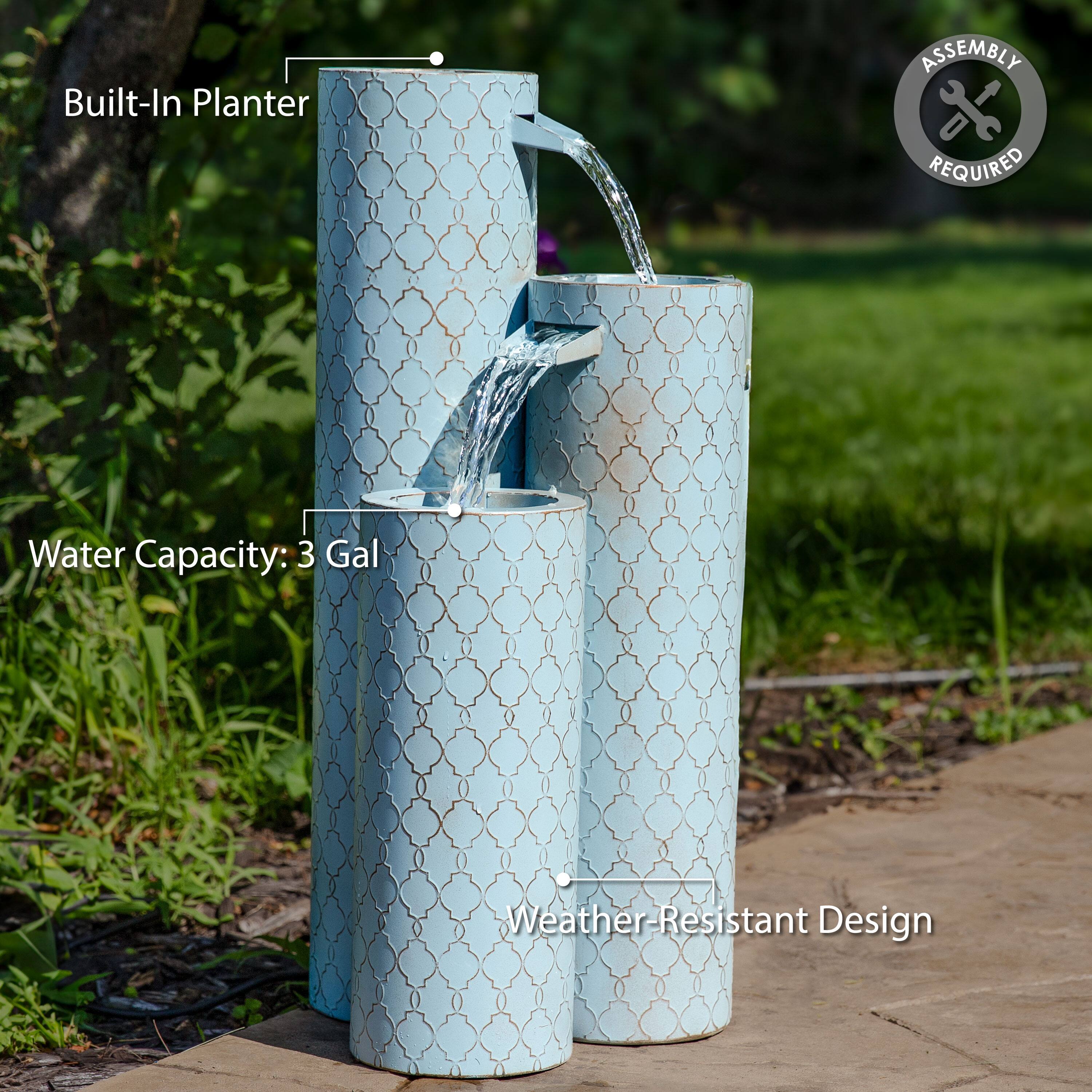 Built-In Planter  
Water Capacity: 3 Gal  
Weather-Resistant Design  
Assembly Required