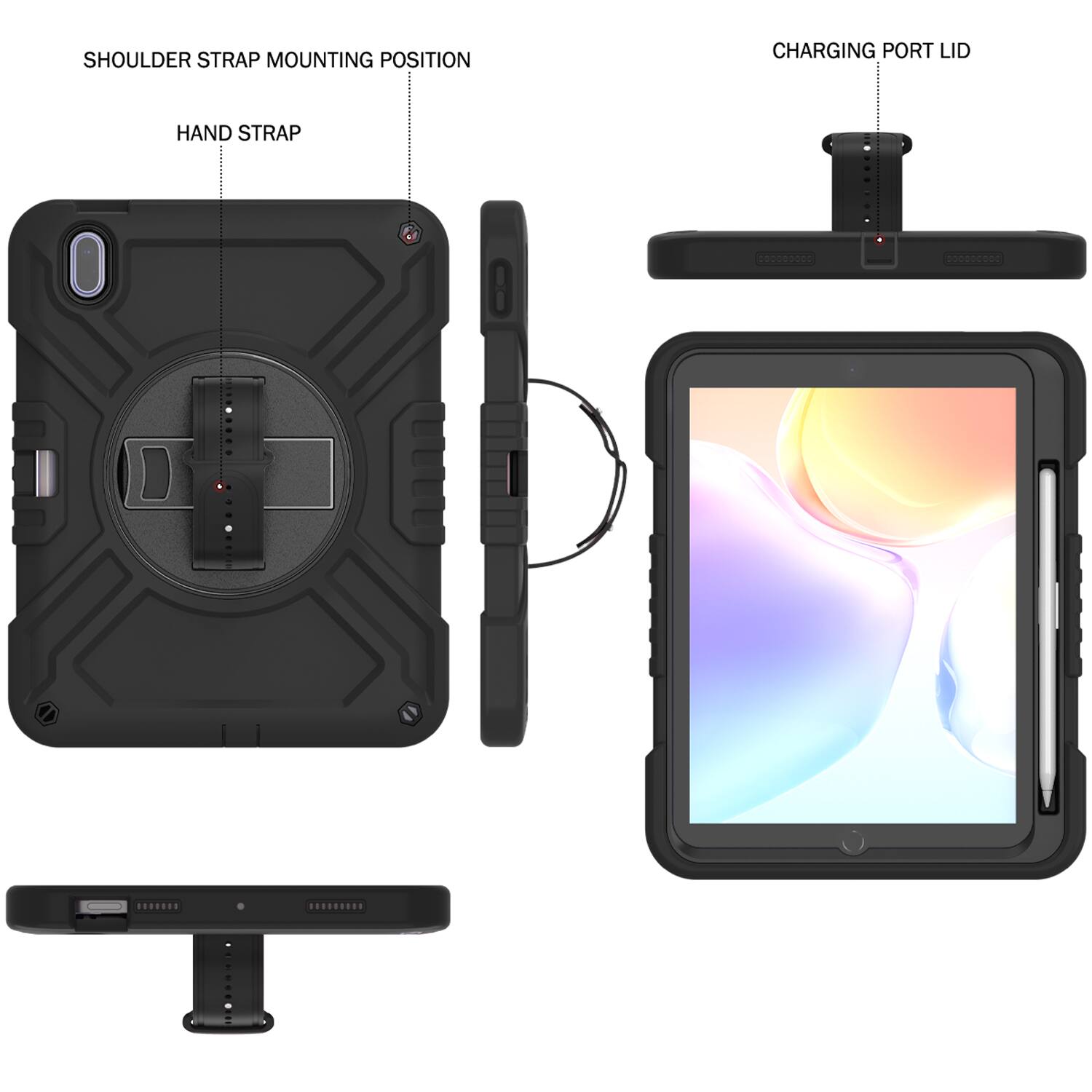 SHOULDER STRAP MOUNTING POSITION  
HAND STRAP  
CHARGING PORT LID