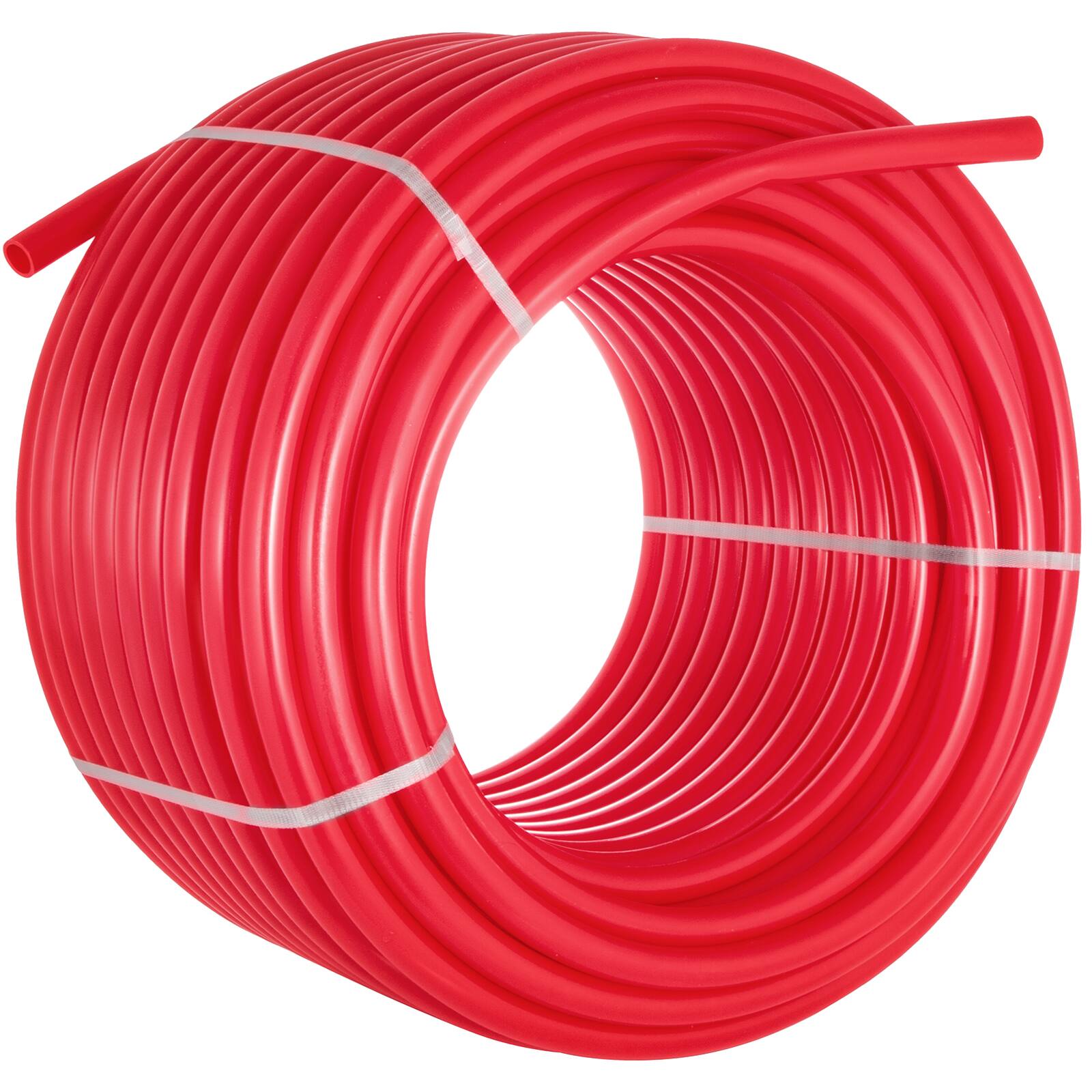 Alt View 4. VEVOR - Oxygen Barrier PEX Tubing 500Ft Red 5/8 Inch PEX Pipe Radiant Heat Floor O2 EVOH Pex-B Heat Durable Plumbing Flexible - Red.